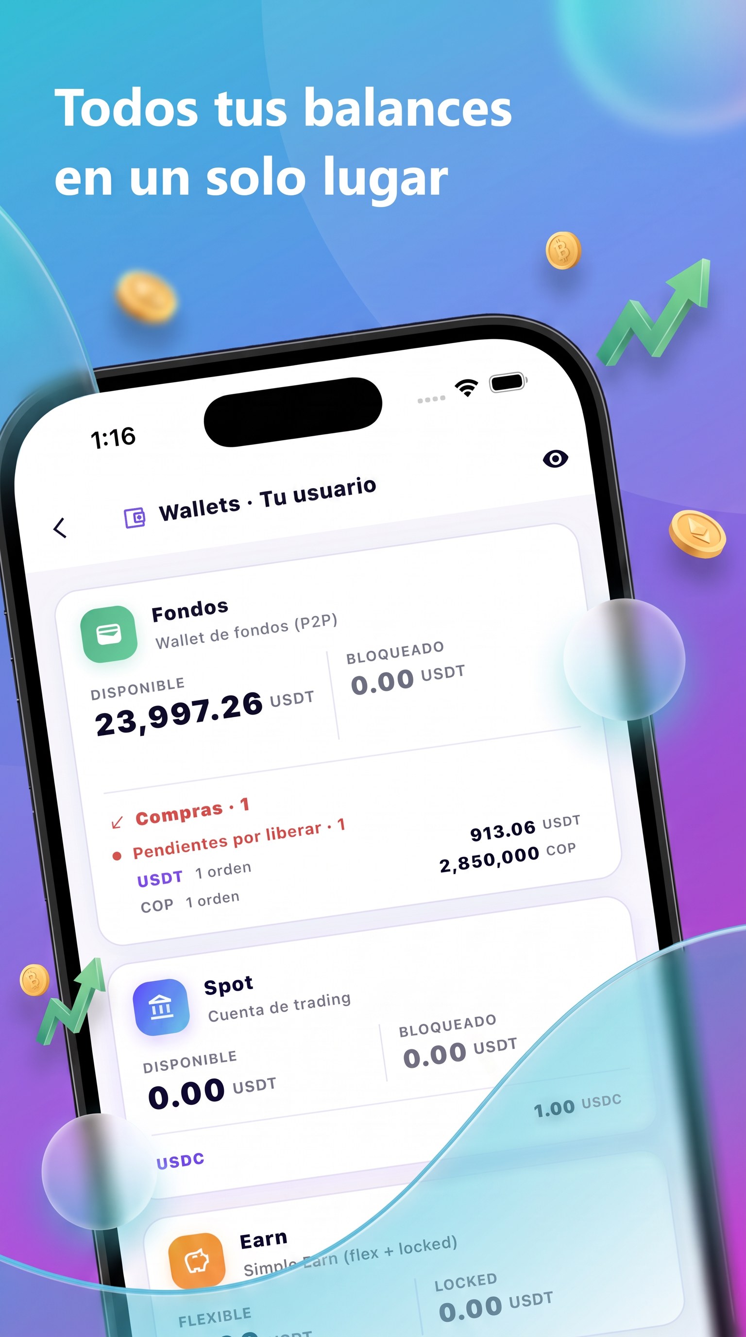 ArbiMod App controlando anuncios P2P desde el móvil